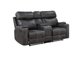 LV02571 Hirah Motion Loveseat with Console and USB Port