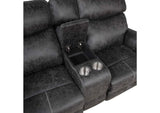 LV02571 Hirah Motion Loveseat with Console and USB Port