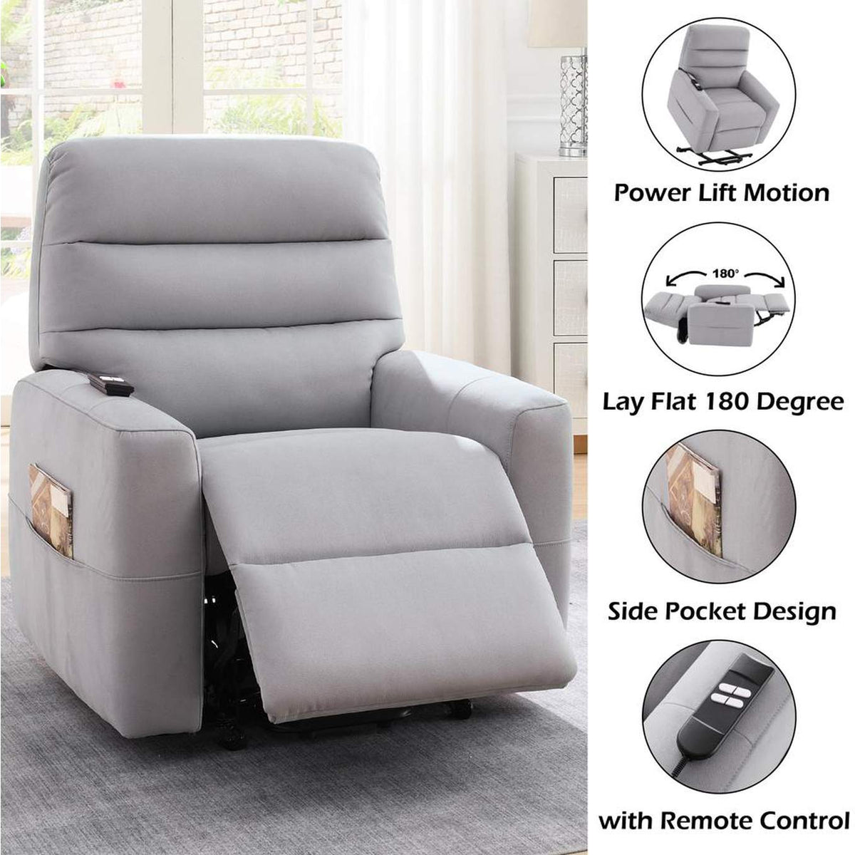 LV02628 Freddie Power Motion Recliner with Lift