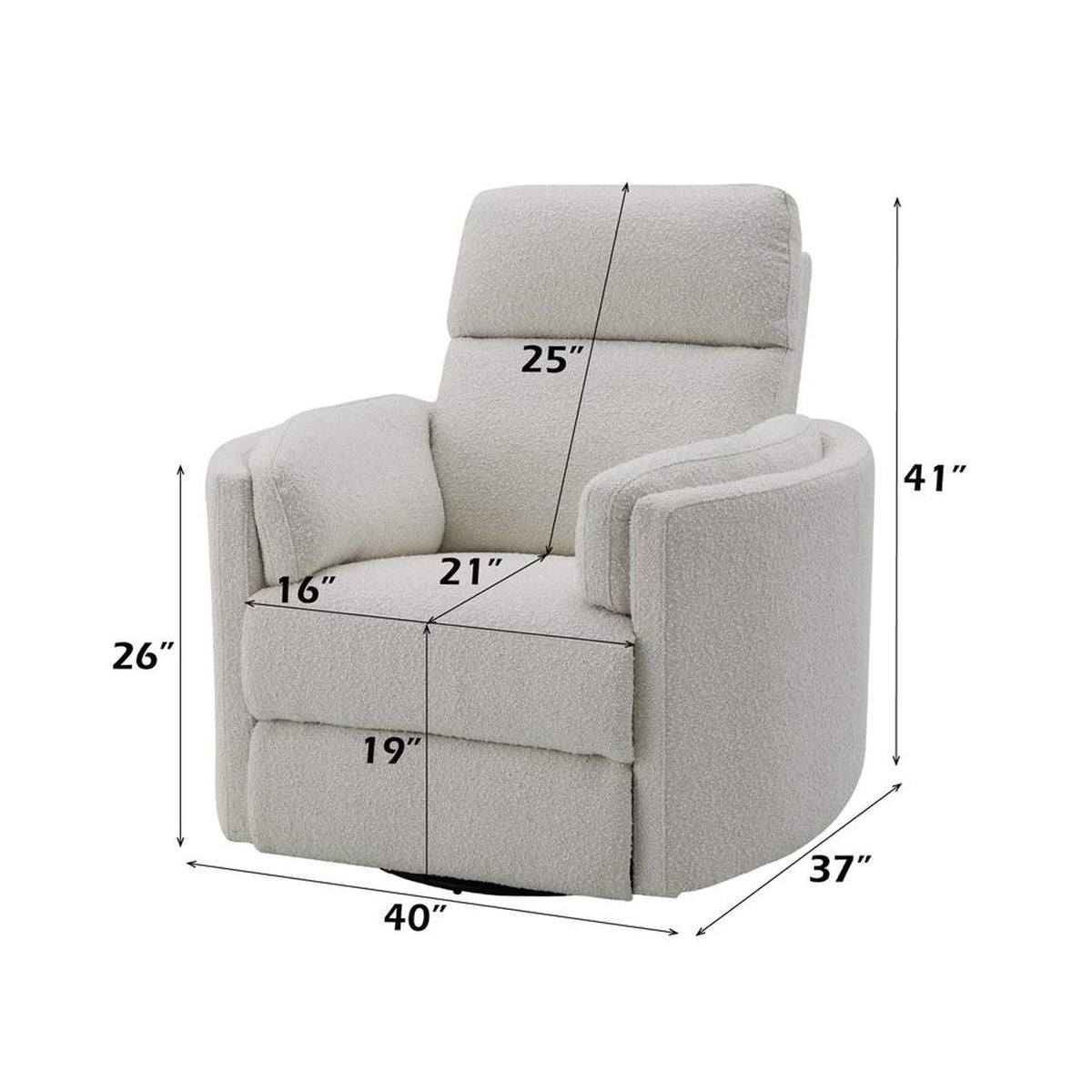 LV02733 Sagen Glider Recliner with Swivel