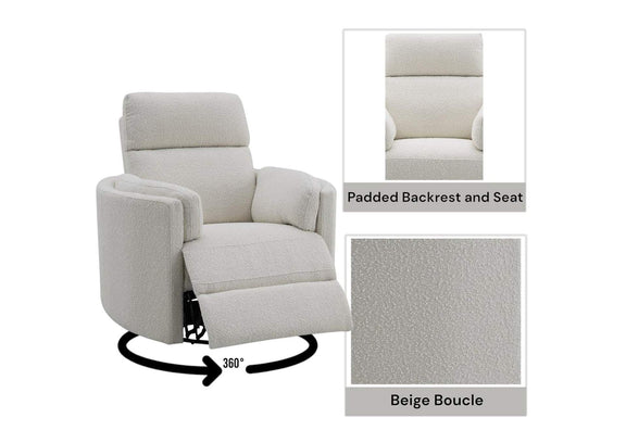 LV02733 Sagen Glider Recliner with Swivel