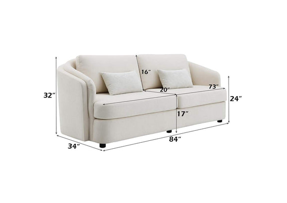 LV02770 Mariko Sofa with 2 Pillows