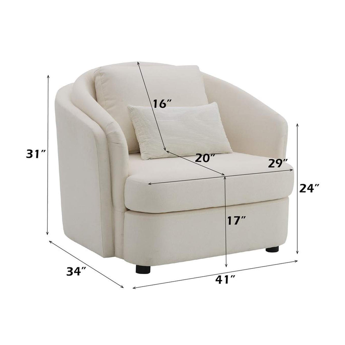 LV02772 Mariko Chair with Pillow