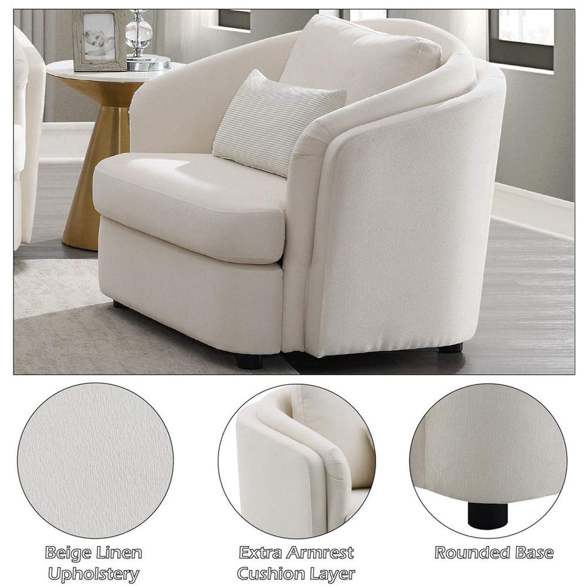LV02772 Mariko Chair with Pillow