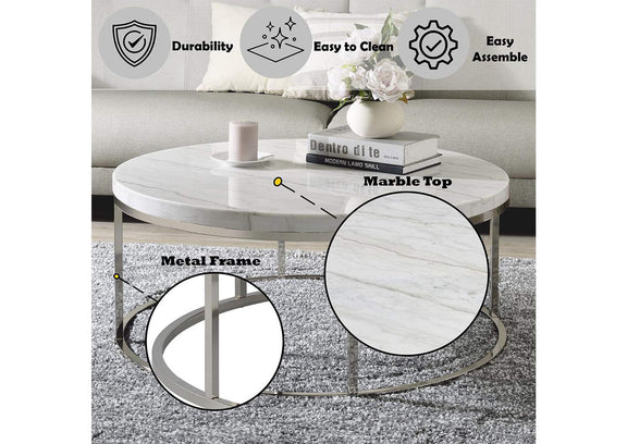 LV02795 Zaidee Coffee Table with Marble