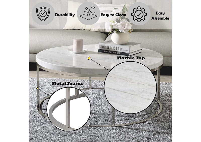 LV02795 Zaidee Coffee Table with Marble
