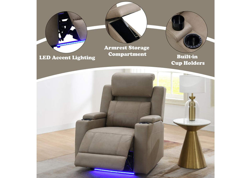 LV02832 Lugo Power Motion Recliner with Cup Holder
