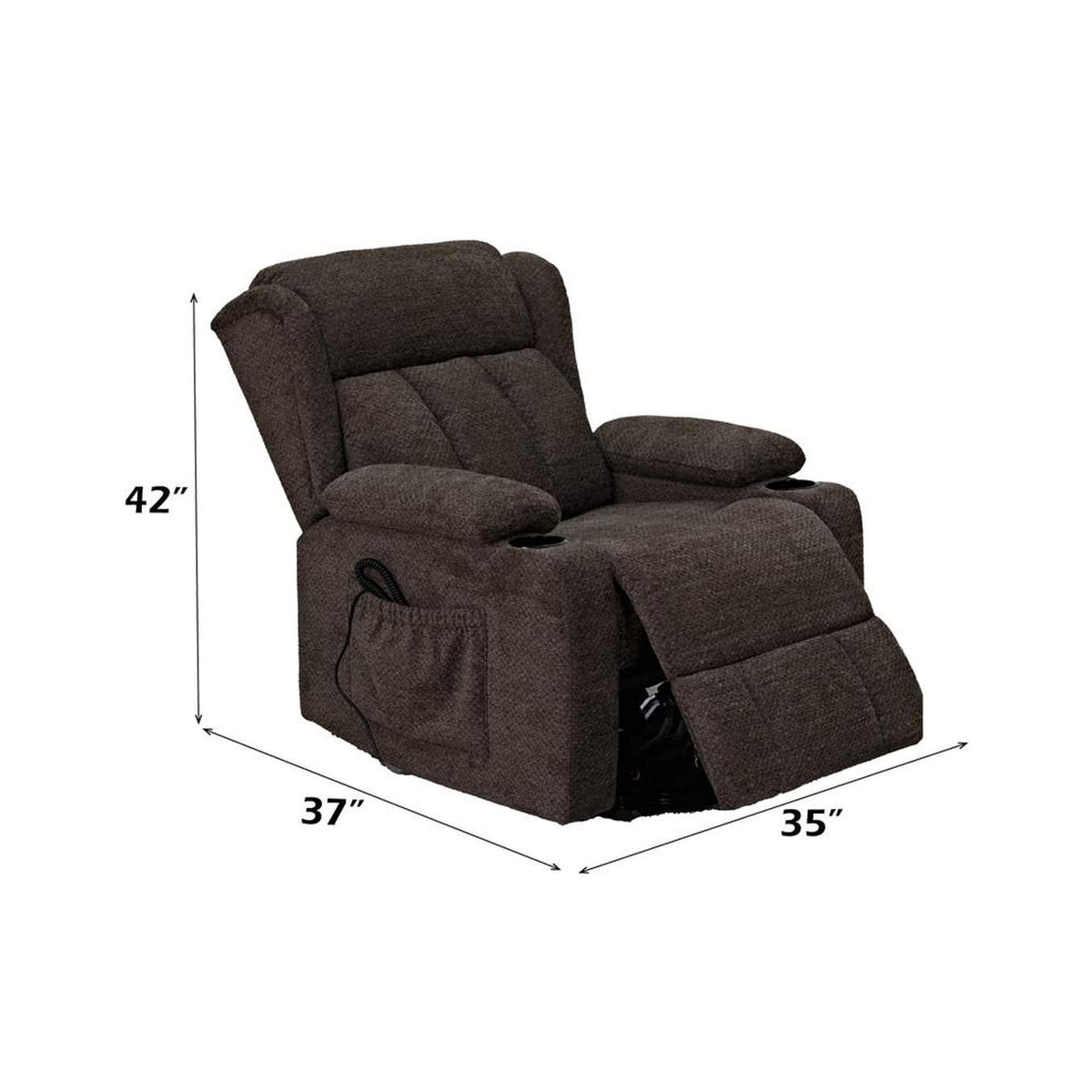 LV02833 Lusio Power Motion Recliner with Lift and Cup Holder