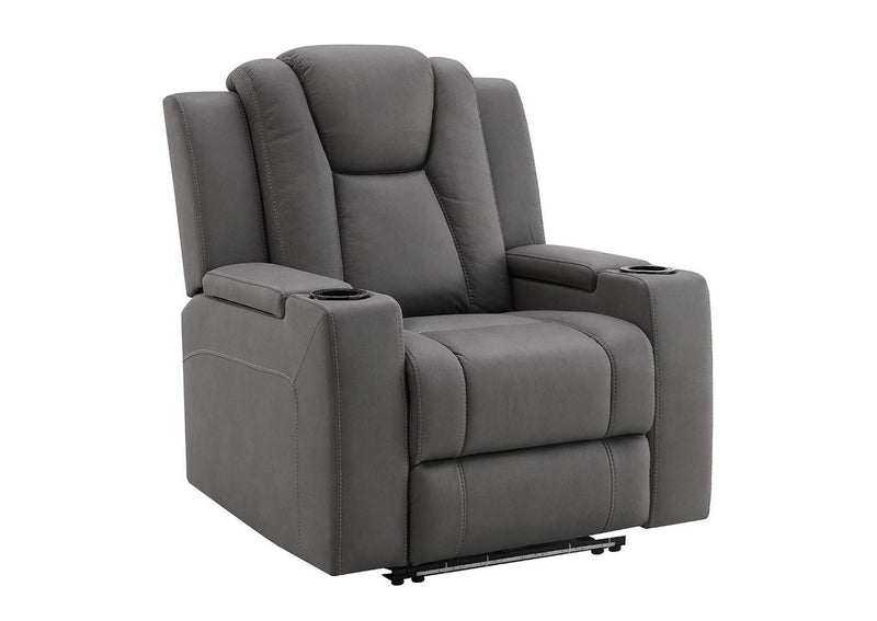 LV02834 Leuco Power Motion Recliner with Cup Holder, Control, Led and Power Headrest
