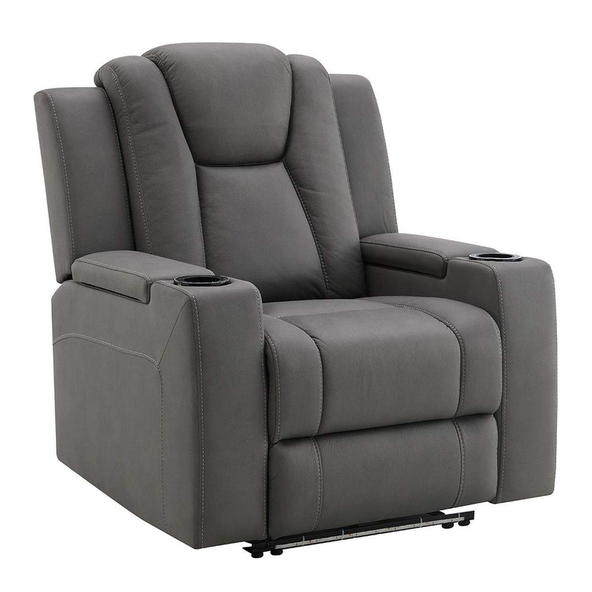 LV02834 Leuco Power Motion Recliner with Cup Holder, Control, Led and Power Headrest
