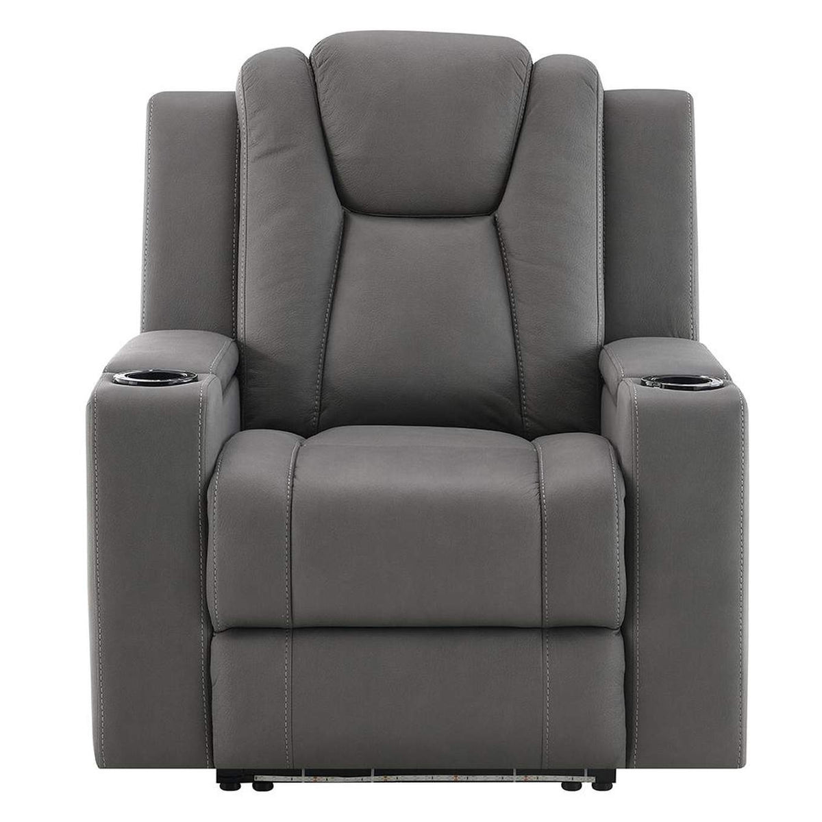 LV02834 Leuco Power Motion Recliner with Cup Holder, Control, Led and Power Headrest