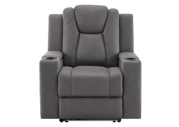 LV02834 Leuco Power Motion Recliner with Cup Holder, Control, Led and Power Headrest