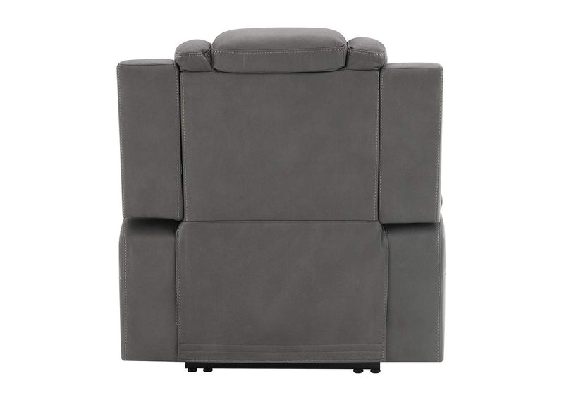 LV02834 Leuco Power Motion Recliner with Cup Holder, Control, Led and Power Headrest