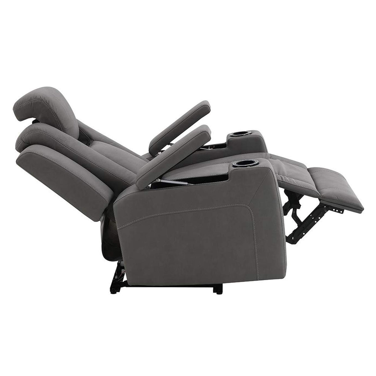 LV02834 Leuco Power Motion Recliner with Cup Holder, Control, Led and Power Headrest
