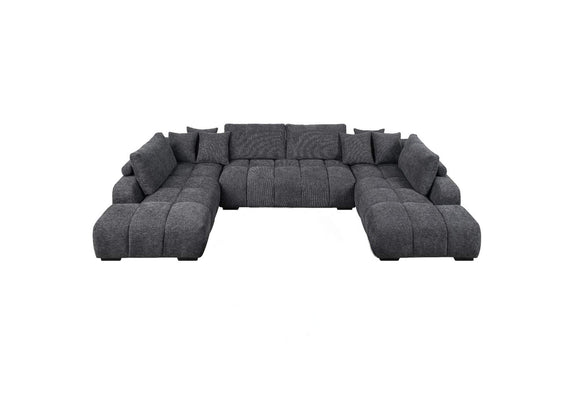 LV02840 Chosen Sectional Sofa with 6 Pillows