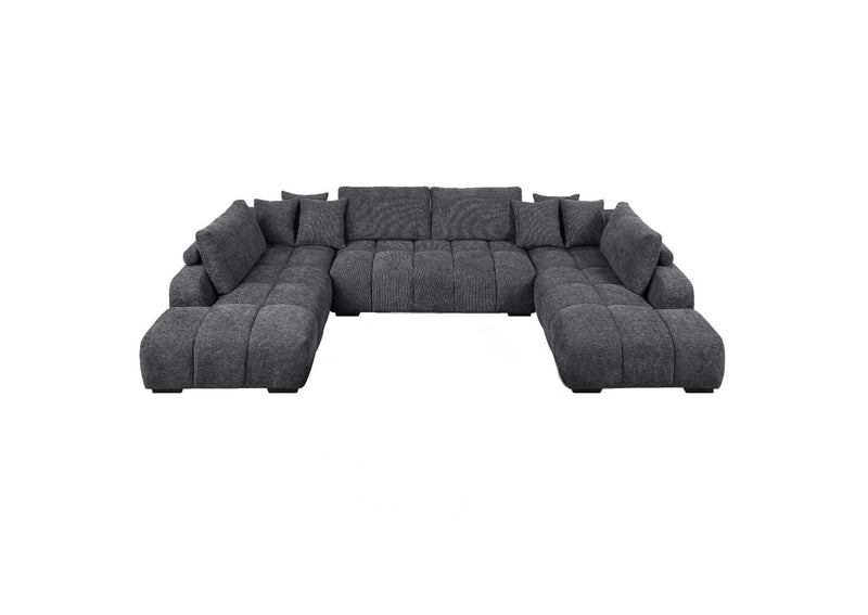 LV02840 Chosen Sectional Sofa with 6 Pillows