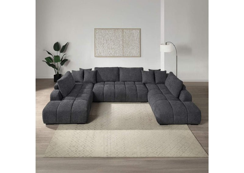 LV02840 Chosen Sectional Sofa with 6 Pillows