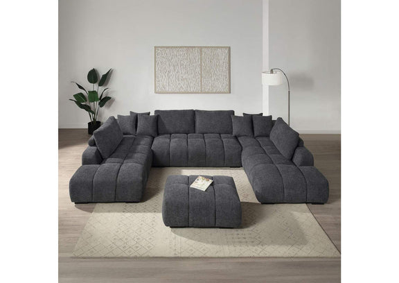 LV02840 Chosen Sectional Sofa with 6 Pillows