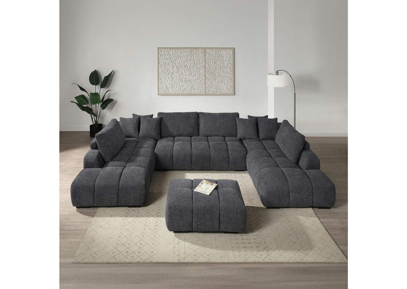 LV02840 Chosen Sectional Sofa with 6 Pillows