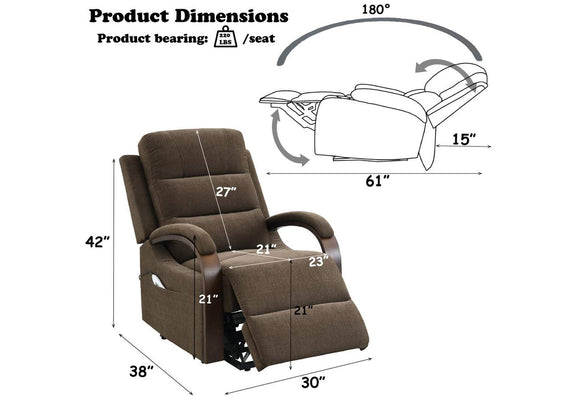 LV02879 Kayla Power Recliner with Lift and Heating and Massage