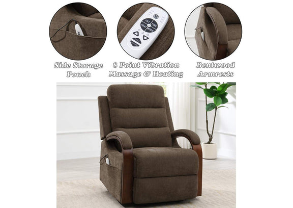 LV02879 Kayla Power Recliner with Lift and Heating and Massage