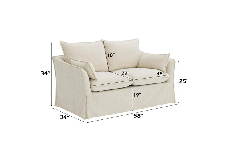 LV02911 Shane Loveseat with 2 Pillows