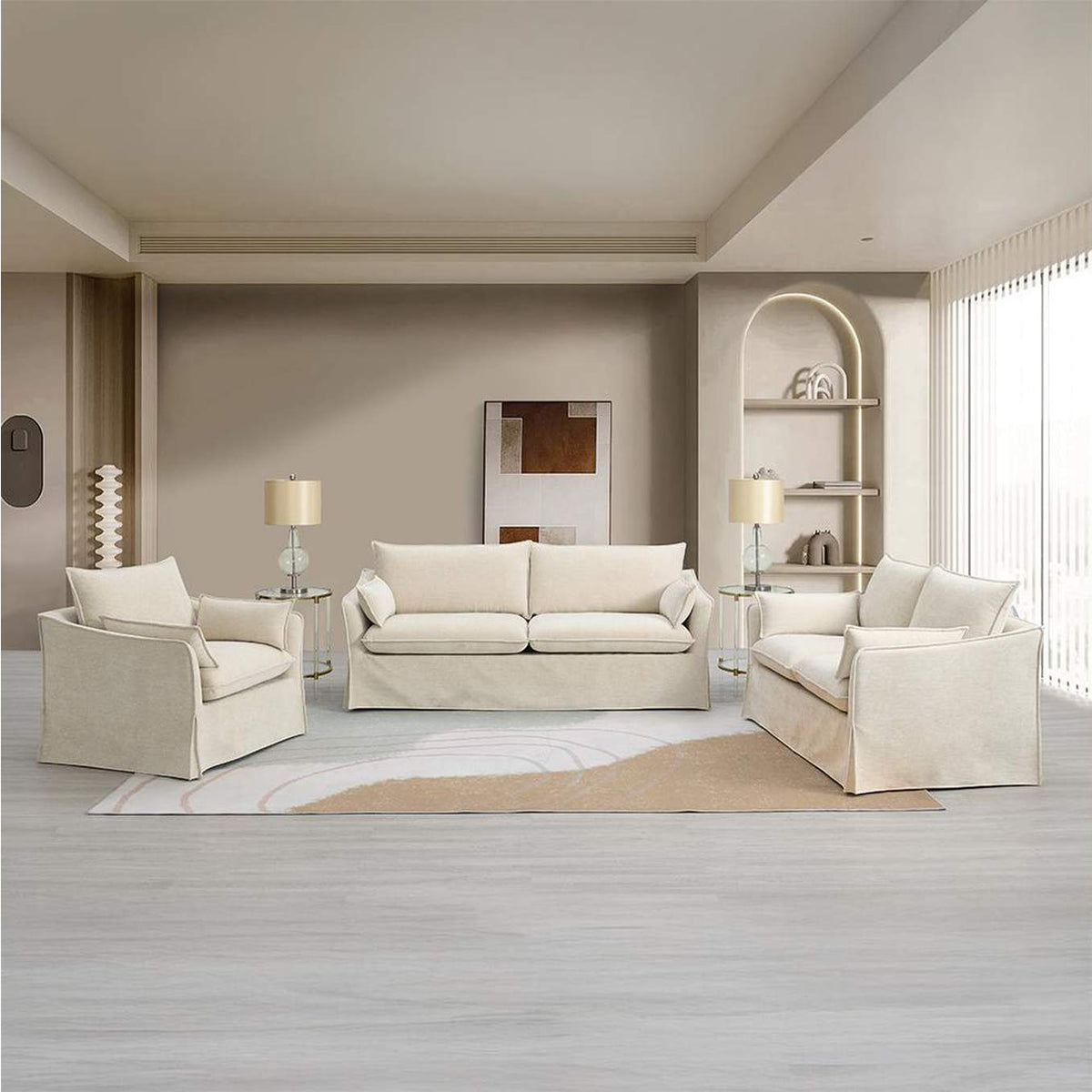 LV02911 Shane Loveseat with 2 Pillows