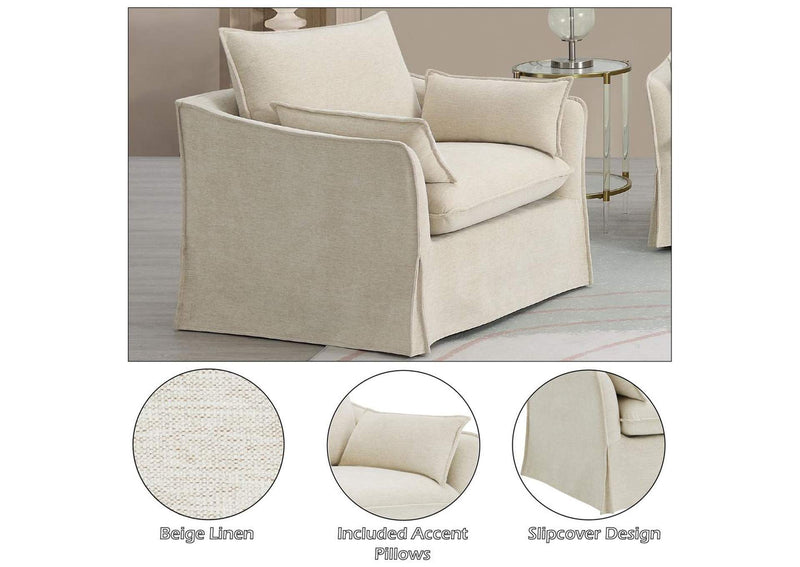 LV02912 Shane Chair with 2 Pillows
