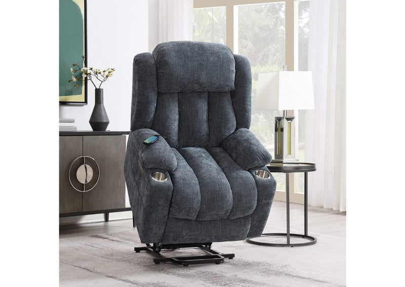 LV02996A Omarion Power Recliner with Lift, Heating and Massage