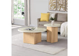LV03005 Qwin Coffee Table with Marble Top