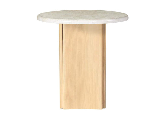 LV03006 Qwin End Table with Marble Top