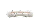 LV03010 Sahara Sectional Sofa with 3 Pillows