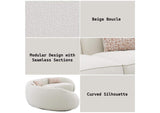 LV03010 Sahara Sectional Sofa with 3 Pillows