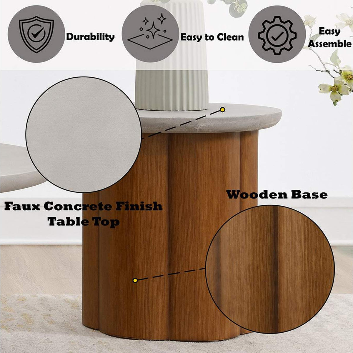 LV03026 Evelyn End Table