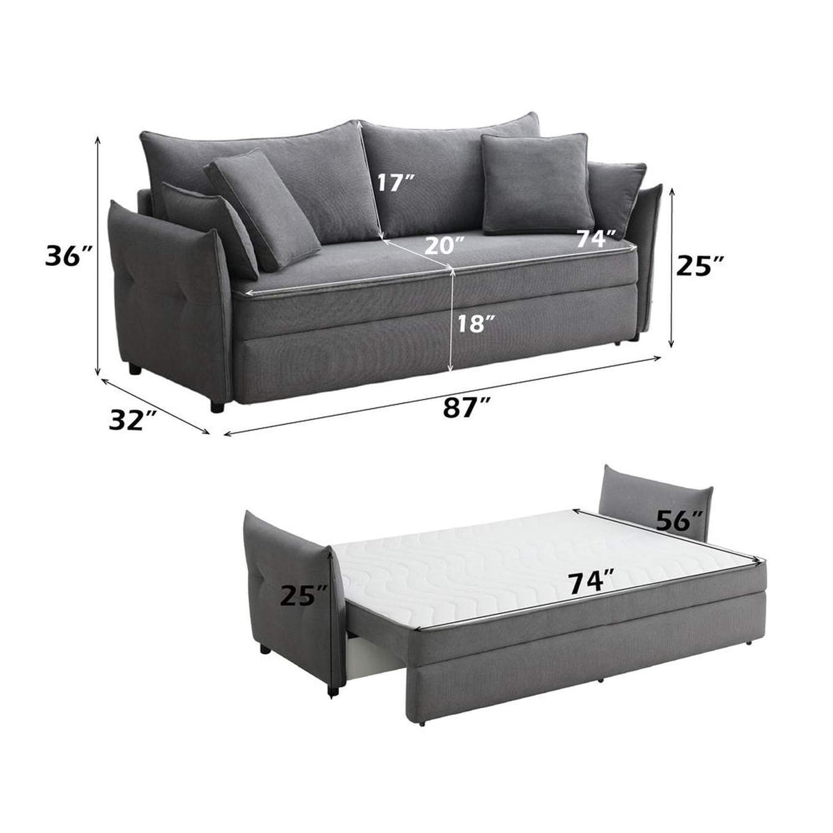 LV03100 Irina Sofa with Sleeper