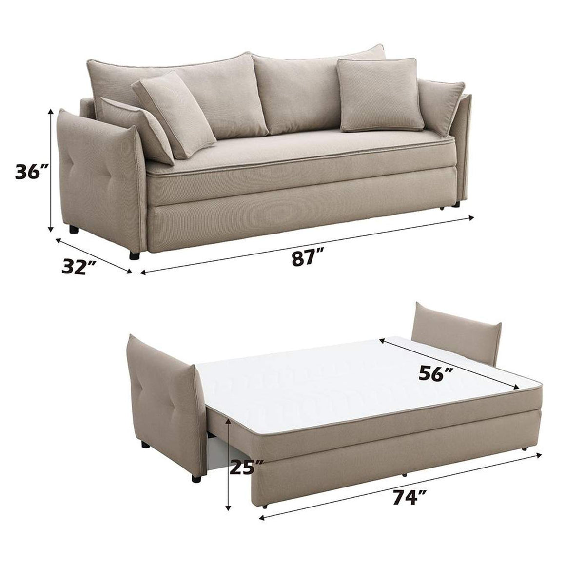 LV03110 Irina Sofa with Sleeper