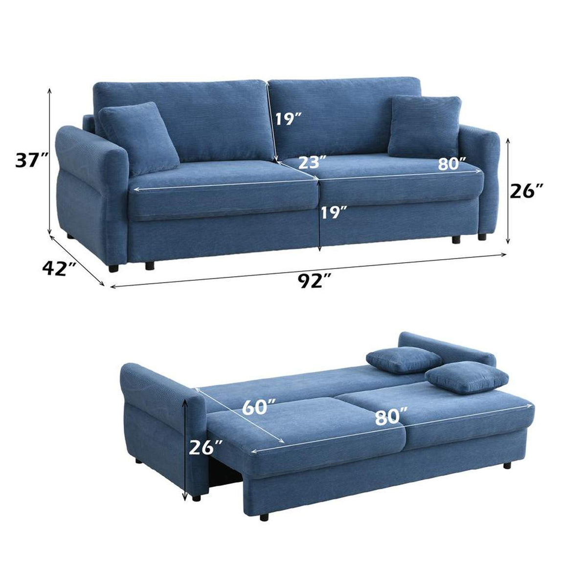 LV03120 Haran Sofa with Sleeper