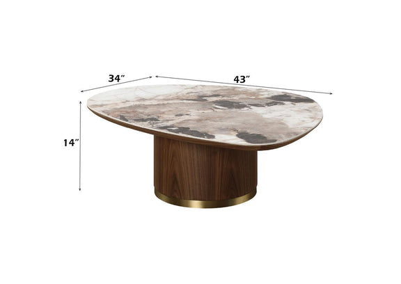LV03155 Willene Coffee Table with Ceramic Top