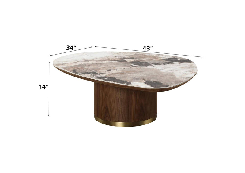 LV03155 Willene Coffee Table with Ceramic Top