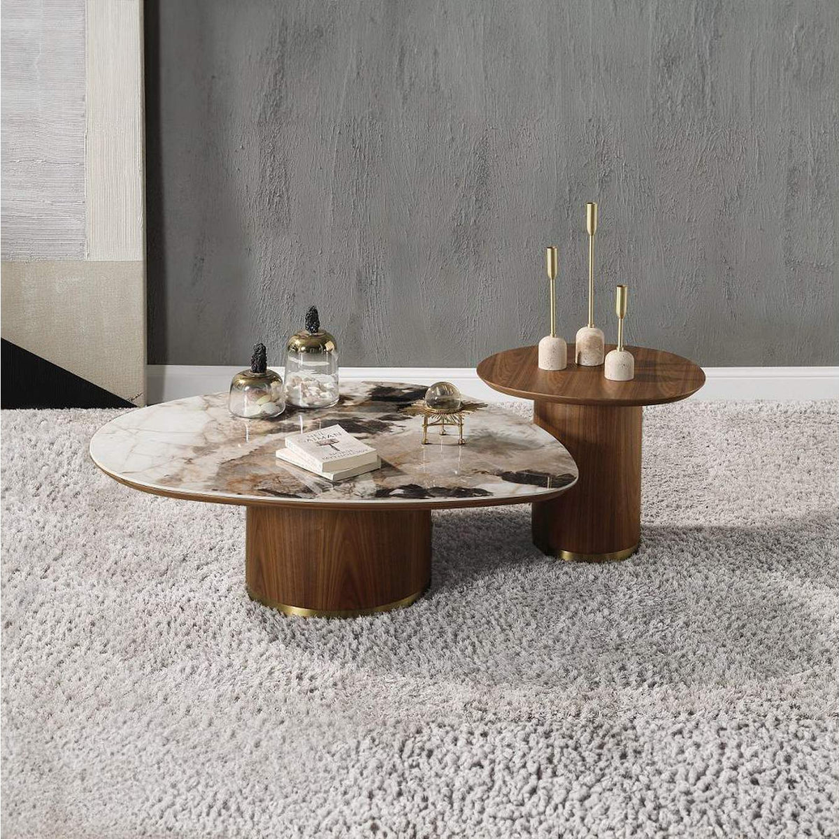 LV03155 Willene Coffee Table with Ceramic Top