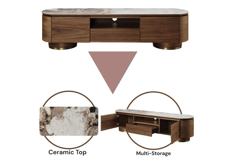 LV03158 Willene TV Stand with Ceramic Top