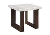 LV03206 Edwyn End Table with Marble Top