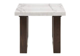 LV03206 Edwyn End Table with Marble Top