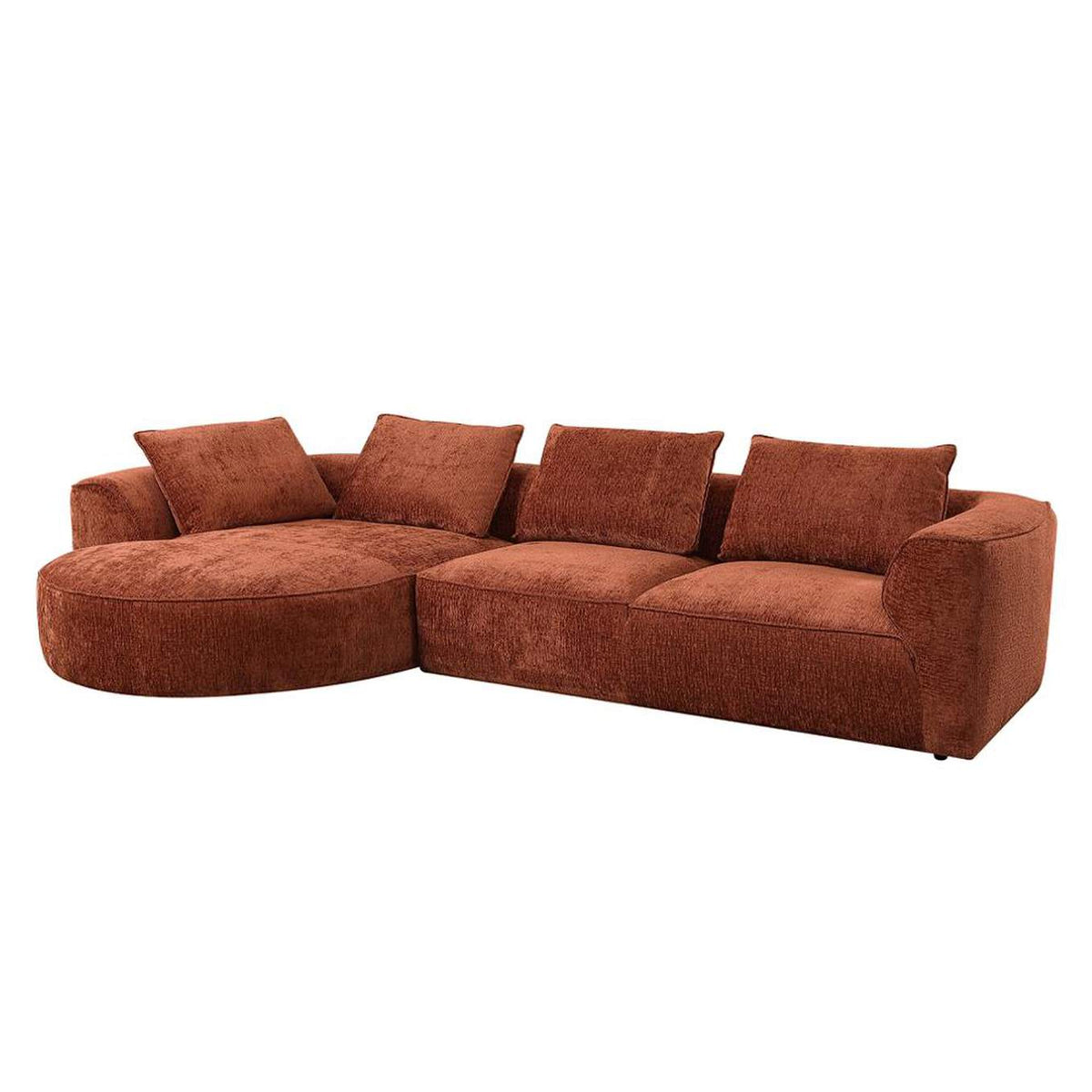 LV03240 Aceso Sectional Sofa with 4 Pillows