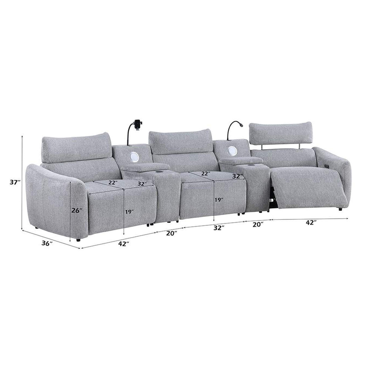 LV03311 Fullar Modular Console with Speaker and Cup Holder