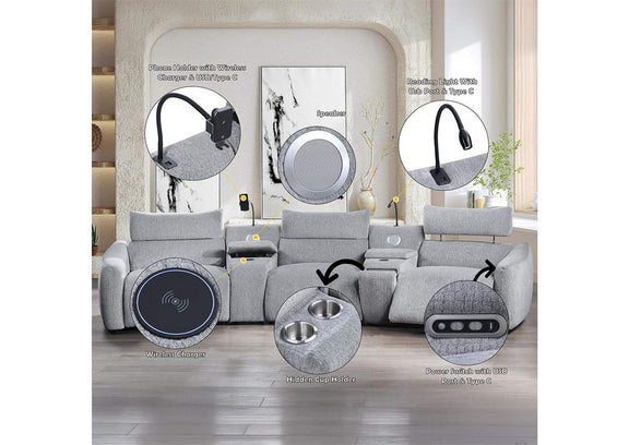 LV03313 Fullar Modular Console with Wireless Charger