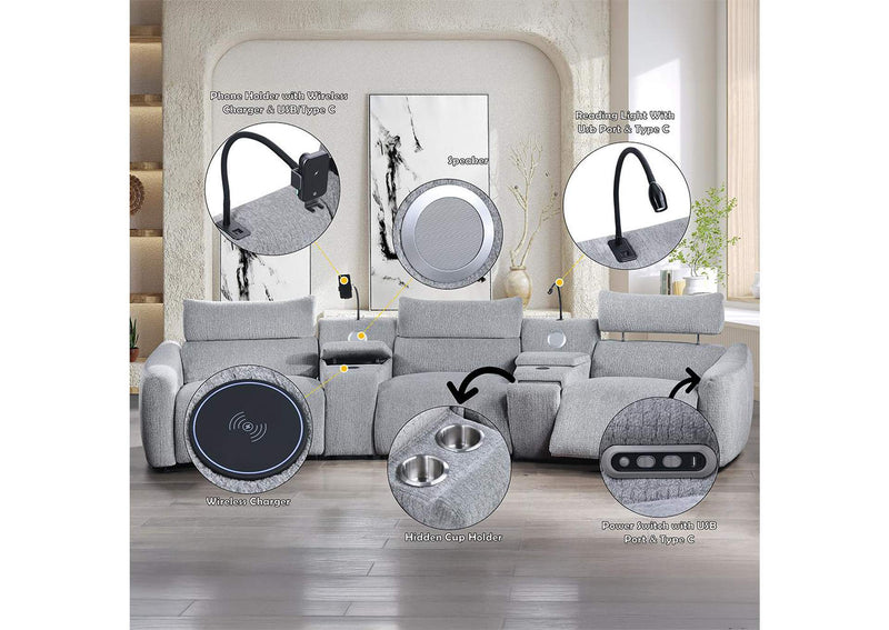 LV03313 Fullar Modular Console with Wireless Charger