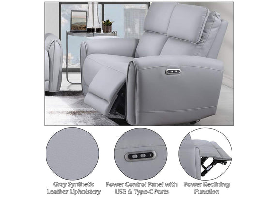 LV03336 Jeromie Power Motion Loveseat with USB Port