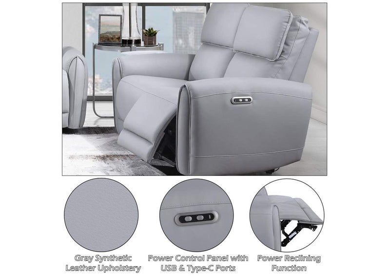 LV03336 Jeromie Power Motion Loveseat with USB Port