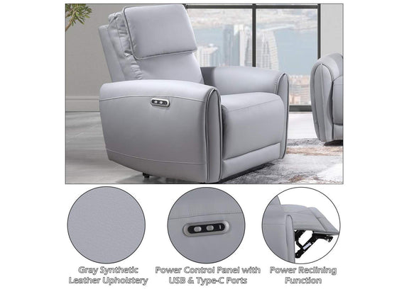 LV03337 Jeromie Power Motion Recliner with USB Port